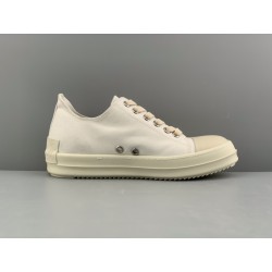 Rick Owens DRKSHDW Phlegethon Low Dirty White Canvas DU21S2802 TNAPH2 911