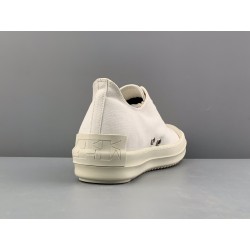 Rick Owens DRKSHDW Phlegethon Low Dirty White Canvas DU21S2802 TNAPH2 911