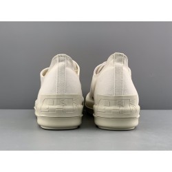 Rick Owens DRKSHDW Phlegethon Low Dirty White Canvas DU21S2802 TNAPH2 911