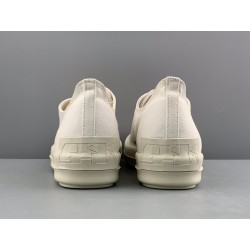 Rick Owens DRKSHDW Phlegethon Low Dirty White Canvas DU21S2802 TNAPH2 911