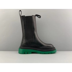 GT Bottega Veneta Tire Chelsea Boot Black Green