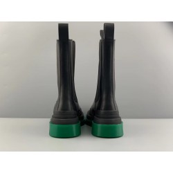 GT Bottega Veneta Tire Chelsea Boot Black Green