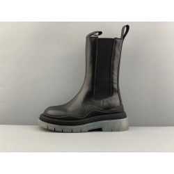 GT Bottega Veneta Tire Chelsea Boot Black Transparent 630297VBS501445