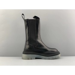 GT Bottega Veneta Tire Chelsea Boot Black Transparent 630297VBS501445