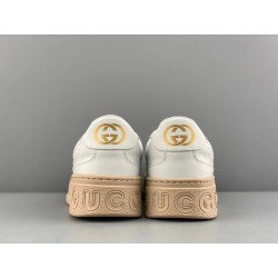 GT Gucci GG Sneaker White GG Embossed Leather 684911 1XL10 9014