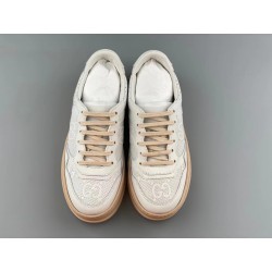 GT Gucci GG Sneaker White GG Embossed Leather 684911 1XL10 9014