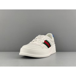 GT Gucci GG Sneaker White Leather Blue 670415 UPG10 9060