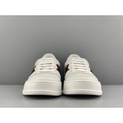 GT Gucci GG Sneaker White Leather Blue 670415 UPG10 9060