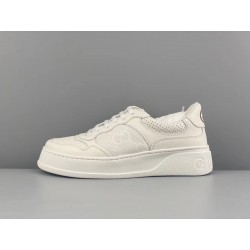 GT Gucci GG Sneaker White GG Embossed Leather ‎669582 1XL10 9014