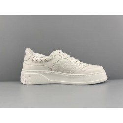 GT Gucci GG Sneaker White GG Embossed Leather ‎669582 1XL10 9014