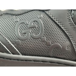 GT GG Sneaker Black GG Embossed Leather 669582 1XL10 1000