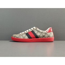 GT Gucci Ace GG Supreme Canvas Brown