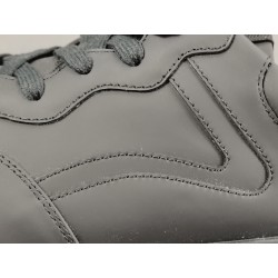GT Gucci Rhyton Sneaker Black Leather