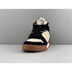 GT Fendi Match Black White Leather High-Tops