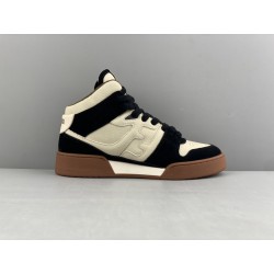 GT Fendi Match Black White Leather High-Tops