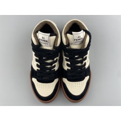 GT Fendi Match Black White Leather High-Tops