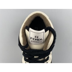 GT Fendi Match Black White Leather High-Tops