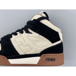 GT Fendi Match Black White Leather High-Tops