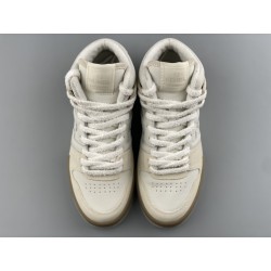 GT Fendi Match White Leather High-Tops