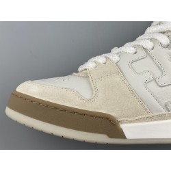 GT Fendi Match White Leather High-Tops