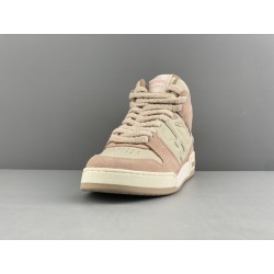 GT Fendi Match Beige Pink Leather High-Tops