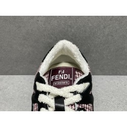 GT Fendi Match Burgundy Suede Houndstooth 7E1495AKXHF1IDC