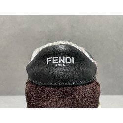 GT Fendi Match Burgundy Suede Houndstooth 7E1495AKXHF1IDC