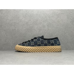 GT Gucci GG Navy Denim Sneaker Low