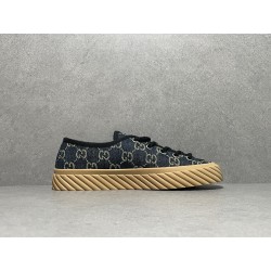 GT Gucci GG Navy Denim Sneaker Low