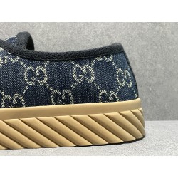 GT Gucci GG Navy Denim Sneaker Low