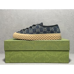 GT Gucci GG Navy Denim Sneaker Low