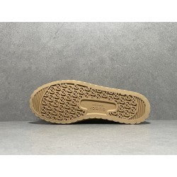 GT Gucci Low GG Camel Ebony Canvas Sneaker