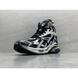 GT Balenciaga Runner High White Black 695764 W3RH2 9010