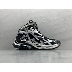 GT Balenciaga Runner High White Black 695764 W3RH2 9010