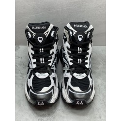 GT Balenciaga Runner High White Black 695764 W3RH2 9010