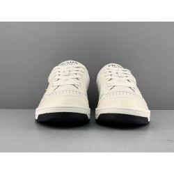 GT Prada Downtown Leather Sneakers White Black