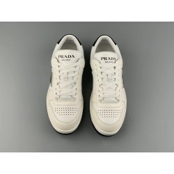 GT Prada Downtown Leather Sneakers White Black