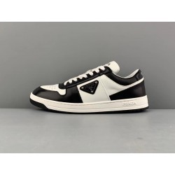 GT Prada Downtown Leather Sneakers White Black