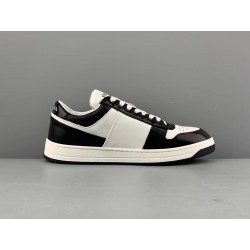 GT Prada Downtown Leather Sneakers White Black