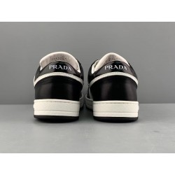 GT Prada Downtown Leather Sneakers White Black