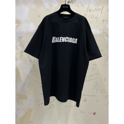 GT Balenciaga CAPS T-SHIRT TEE BOXY FIT IN BLACK