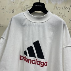 GT Balenciaga ADIDAS TEE T-SHIRT OVERSIZED IN White 723976TNVN83775