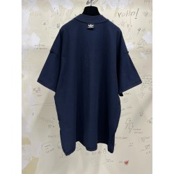 GT Balenciaga ADIDAS TEE T-SHIRT OVERSIZED IN Navy 731769TNVA64356