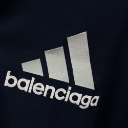 GT Balenciaga ADIDAS TEE T-SHIRT OVERSIZED IN Navy 731769TNVA64356