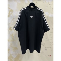 GT Balenciaga ADIDAS TEE T-SHIRT OVERSIZED IN BLACK