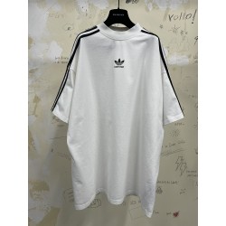 GT Balenciaga ADIDAS TEE T-SHIRT OVERSIZED IN WHITE