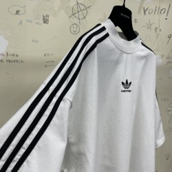 GT Balenciaga ADIDAS TEE T-SHIRT OVERSIZED IN WHITE