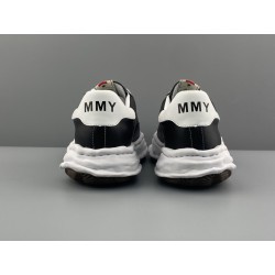 GT Maison MIHARA YASUHIRO MMY Blakey Leather Sneakers Black A05FW702