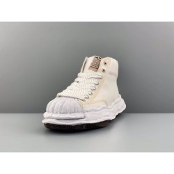 GT Maison MIHARA YASUHIRO MMY Blakey High Canvas Sneakers White A08FW736