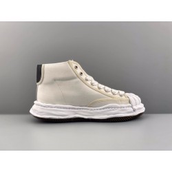 GT Maison MIHARA YASUHIRO MMY Blakey High Canvas Sneakers White A08FW736